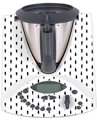 WANDKINGS Aufkleber Skin Sticker für Thermomix TM31, Dots Punkte