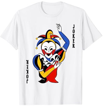 Spielkarte Joker Karte Kostüm Fasching Verkleidung Gruppen T-Shirt