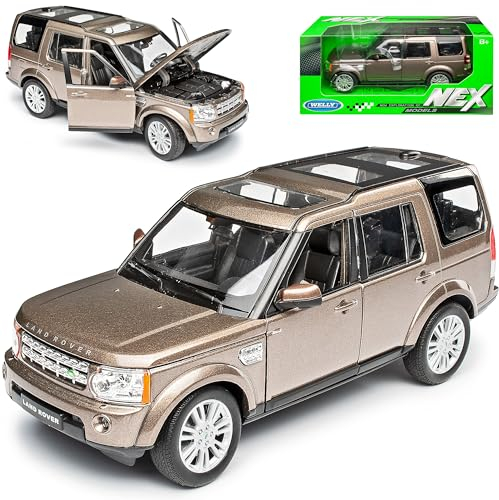 Land R*o*v*e*r Discovery 4 Braun Ab 2009 1/24 Welly Modell Auto
