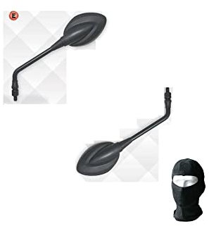 KOMPATIBEL MIT Yamaha XJ 600 N Diversion Lenker-Spiegel FÜR MOTORRÄDER FAR Black UNIVERSAL GENEHMIGTE Spiegel 5603+5603 RÜCKSPIEGEL+MONTAGESATZ M.8 10X1.25