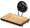 Compactor Bestlock Porte-Savon Mural Noir, Fixation par Ventouse, supporte jusqu'à 6 kg, Bambou et Fer poudré, 14,6 x 12,6 x H.10,5 cm, Noir/Brun, RAN10215 Taille Unique