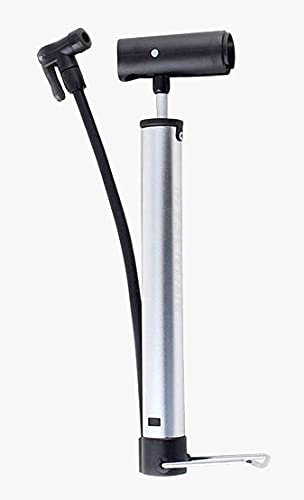 GTB BICYCLE ALUMINIUM MINI FLOOR PUMP - Presta and Schrader Valve, Extractable Hose