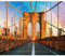 decomonkey - Papier Peint Intissé Ville 450x315 cm - Décoration murale moderne – Tapisserie décorative pour chambre salon - Architecture pont de manhattan new york usa