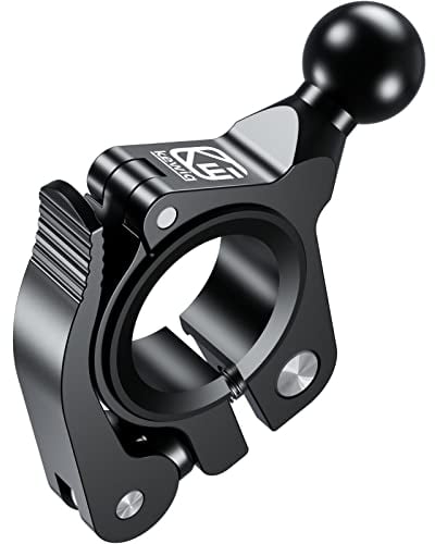 BRCOVAN Aluminiumlegierung Lenker-Montagebasis mit 17mm-TPU-Kugel für Schienen mit Durchmesser von 0,5''/0,87''/1''/1,26''
