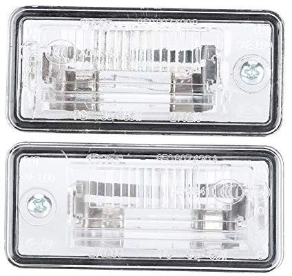 Number Plate Light,Majatou Pair Of License Plate Light, License Plate Lamp 8e0807430a 8e0807430b Fit For A4 A5 A6 C6 D3 Q7 Rs4