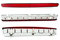 HZ-DESIGN Bremslicht 3. Bremsleuchte für Heckklappe in Rot LED kompatibel mit Audi A3 8P1 (kein Sportback)