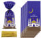 Eid Mubarak Geschenktüten, 50 Stück Eid Mubarak Partytüten, Ramadan Theme Moschee Gedruckte Muster Geschenkbeutel Eid Mubarak Partytüten mit 50 Twist Krawatten für Eid Mubarak Party Deko