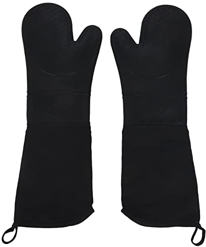 XIAOJUN 1 paire de gants de cuisine professionnels en silicone résistants à la chaleur