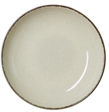 WAS Germany Teller, tief, Ø 21 cm, Set á 6 Stück, sand, Porzellan