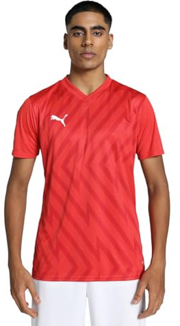 PUMA Unisex Teamglory Trikot Fußballtrikot, Red White, S