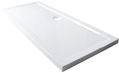 SENSEA - ESSENTIAL Rechteckige Duschwanne - Duschtasse - 170 x 70 x 5 cm- Zum Aufstellen, Einbauen oder Aufstellen auf Füßen - Acryl - ABS - Weiß Hochglanz