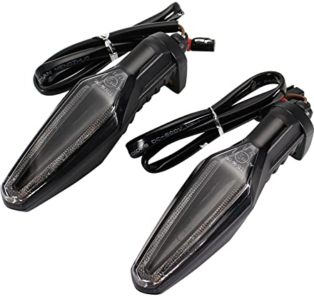 GIDIBII Motorrad Blinker,12V LED Mini Blinker Motorrad Zubehör Kompatibel mit R1250GS/ADV S1000R S1000XR G310GS F850GS (Klare)
