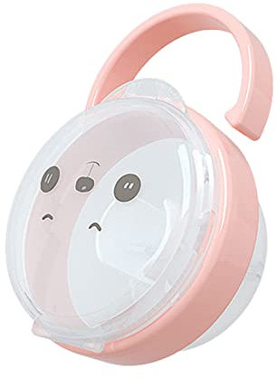 Manolyee Contenitore per Ciuccio - Scatola Contenitore Porta Ciuccio Trasparente,Contenitore per Ciuccio Neonato affidabile Antipolvere Portatile Universale per Uso Alimentare Contenitore per Ciuccio