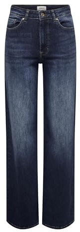 ONLY Female Jeans mit weitem Bein ONLMADISON Hohe Taille Weiter Beinschnitt Jeans