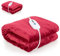 Multigot Flannel Electric Heated Throw Blanket, 4 Heating Levels, 8 Hour Auto Off, Overheat Protection, Red, 130 x 180cm