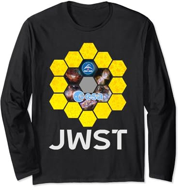 James WEBB Weltraumteleskop Spiegel Muster Nebel JWST Langarmshirt