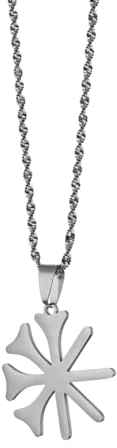 Cernomal Yezidische Lalish-Karte-Anhänger-Halskette – Schlüsselbeinkette Mit Symbolmuster, Ethnisches Patriotisches Ornament, Charm-Schmuck, Geschenke Für Damen Und Herren, Gelb Und W