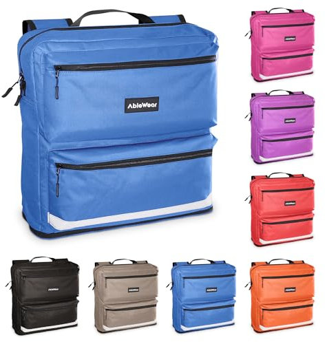 AbleWear Mobility Scooter Bag - Blue | Expandable Storage | Disability Aid