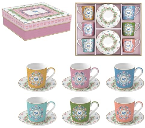 Easy Life COFFRET 6 TASSES A CAFE 10CL EN PORCELAINE