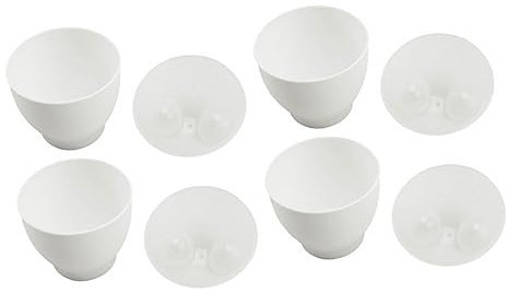 FUNOMOCYA 4stücke Eierkocher Für Mikrowelle Eier Eierbecher Kochutensil Eierpochierer Eierkochbecher Geeignet Für Zuhause Und Restaurant Einfach Und Schnell Zubereiten