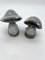 Generisch Wichtel Pilz 2er Set Grauer Pilzwichtel aus Poly, Tischdekoration,Höhe 14 cm