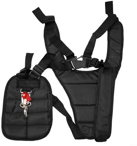 Harnais ergonomique à double épaule pour débroussailleuse et coupe-bordures, ajustement réglable