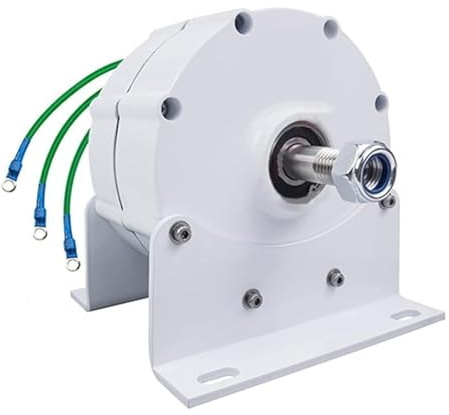 HYZHANHONG 3500W 12V-220V Generador de imán Permanente sin Engranaje 3 Fase, alternador de AC bajo en alternador de Agua Generador de Molino de Viento del Molino de Viento (con Base),220V
