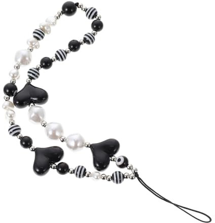 Operitacx Cadena Móvil Cuentas Corazón Acrílico Antideslizante Colgante Para Teléfono