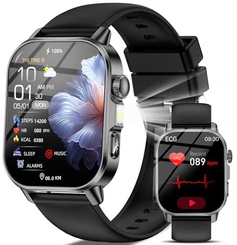 2026 Nuovo Smartwatch Uomo Donna ECG/Pressione Sanguigna/Sonno/Torcia LED