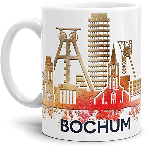 Tassendruck Bochum-Tasse Skyline - Kaffeetasse/Mug/Cup - Qualität Made in Germany