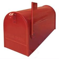Amerikanischer Briefkasten L17 x B48 x H22 cm (nur Briefkasten Amerika Rot)