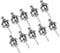 Silver Schaller Strap Locks,Guitar Strap Locks Buttons 10pcs/Bag Schaller Security Strap Locks Metal Guitar Strap Buttons Quick Release Security Straplocks Antiskid Strap Retainer System