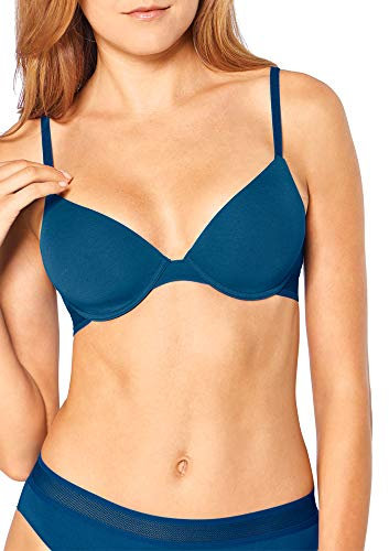 Sloggi Damen Ever Fresh Bügel-BH, gepolstert, Halbschale Gr. 70B , Lagoon Blue