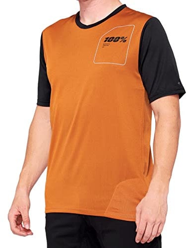 100% - Ridecamp Herren T-Shirt, Herren, T-Shirt, L41401-323-13, Terracotta/Nero, XL