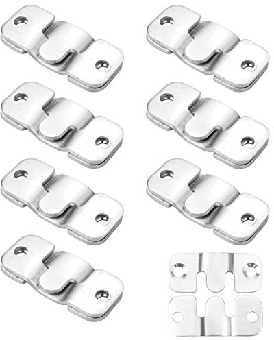 YSDMY 16 Pzs soportes de montaje empotrados ocultos tarea pesada Muebles Conector Soporte para marcos de fotos, cuadros, carteles, marcos de espejos
