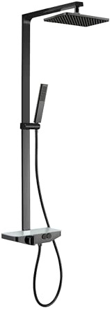 Bernstein Duschsäule NT7385 Gunmetal Regendusche 22 x 30 cm