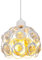 PETITES ECREVISSES Moderno Lámpara Colgante de Cristal Lámpara de Techo E27 Moderna luz Iluminación ø20cm Dormitorio Sala de estar Baño Pasillo,60W(Blanco-A)