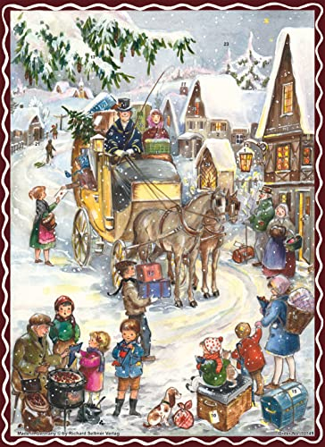 Adventskalender Hurra die Kutsche kommt: Papier-Adventskalender
