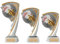 Druckspezialist Skat Poker Pokal Pokalset CROZON Karten Trophäe mit Gravur (Set je 1x S,M,L gesamt 3 Stück)
