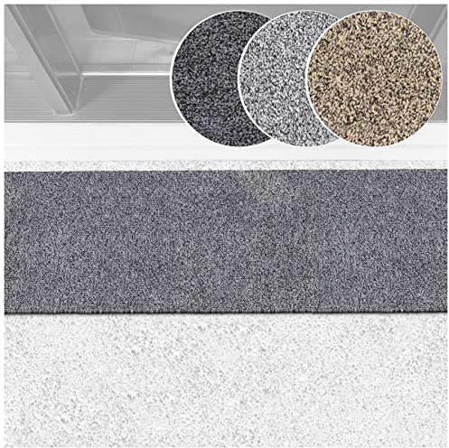 Schmutzfangteppich Matte Teppich Läufer Flurläufer Bodenbelag Schmutzfangläufer Sauberlaufmatte Meterware Dover Anthrazit 40x120cm