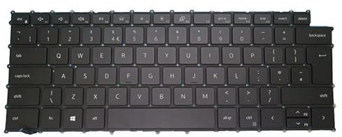 RTDPART Laptop Keyboard For DELL XPS 9500 9510 9520 9700 9710 9720 0K3VC4 K3VC4 DLM19C76GBJ442J698 LK132SH2A15 United Kingdom UK Black With Backlit New