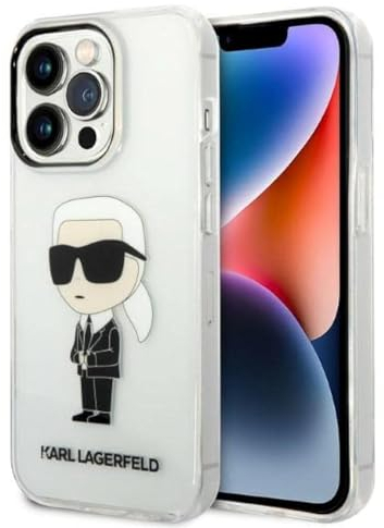 KARL LAGERFELD KLHCP14LHNIKTCT Hülle für iPhone 14 Pro 6,1 transparent hardcase