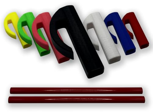 R-Satz Shop Zimmermannsstift Halterung inkl. 2 Bleistifte - Halter passend für Handwerker Velux Stift (Schwarz)