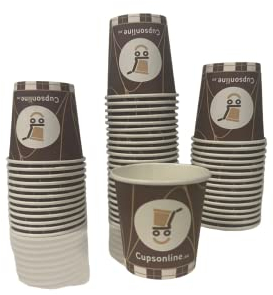 CupsOnline - Gobelets à Café - 4 OZ - 120CC 1000 (STKS.) - Tasses - Gobelets en Carton - 120cc - Tasse jetable - Tasse en carton - Tasses de cantine - Tasses à café - (1000, 4 Oz)
