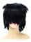 Luxiremi Cosplay Anime Perücke Kurzhaar Tiefschwarz Für Halloween Kostüm Party Und Karneval Perücke
