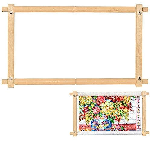 Gobelin Scroll-Stickrahmen Kreuzstich DIY Quilt-Werkzeug 46x25.5cm