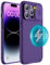 Hitaoyou iPhone 15 Pro Max Case with Slide Lens Cover, Slim Magnetic Case for iPhone 15 Pro Max 6.7 Purple
