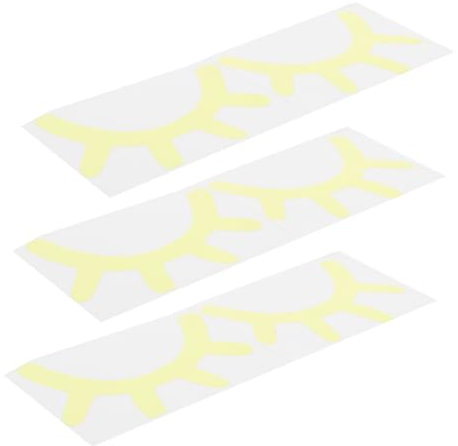 HEMOTON 3 Blätter Im Dunkeln Leuchtender Wimpern-wandaufkleber Aufkleber „schlafaugen“. Wimpern Wandaufkleber Leuchten Im Dunkeln Wandaufkleber Wand Dekoration Spielzeug Pvc Scheinen Kind