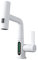 Kocusu Grifo de cocina con ducha extensible, rotación de 360°, grifo de cocina extensible con pantalla, grifo de cocina con regulador de chorro de 60 cm, alta presión con 3 tipos de chorro, color
