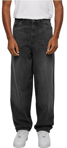 Urban Classics Herren Heavy Ounce Baggy Fit Jeans 31 Black Washed